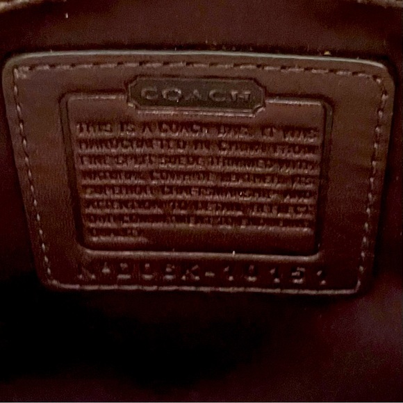 Coach Suede Metallic Satchel w/ Turnlock Closure NWT - Picture 8 of 9